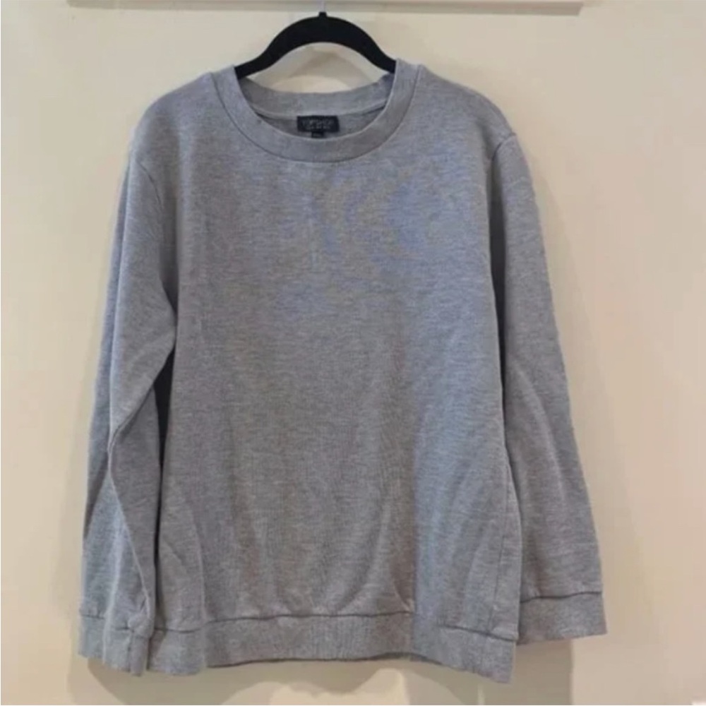 Gray Topshop Oversized Crewneck Sweater Sweatshirt [Size 4]